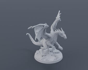 Frost Dragon Miniature STL