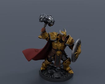 Paladin King Miniature STL