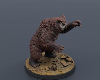 Owlbear Miniature STL