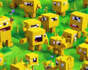 The Yellow Jackers Monster Wall Art Set of 8