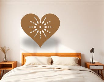 Heart Mandala CNC Cut Files Bundle, SVG DXF Laser Cut Files, Love Wedd