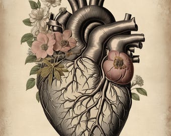 Vintage Anatomy Wall Art Set of 6