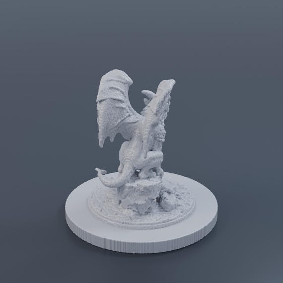 Stone Gargoyle Miniature STL