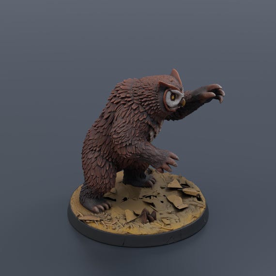 Owlbear Miniature STL