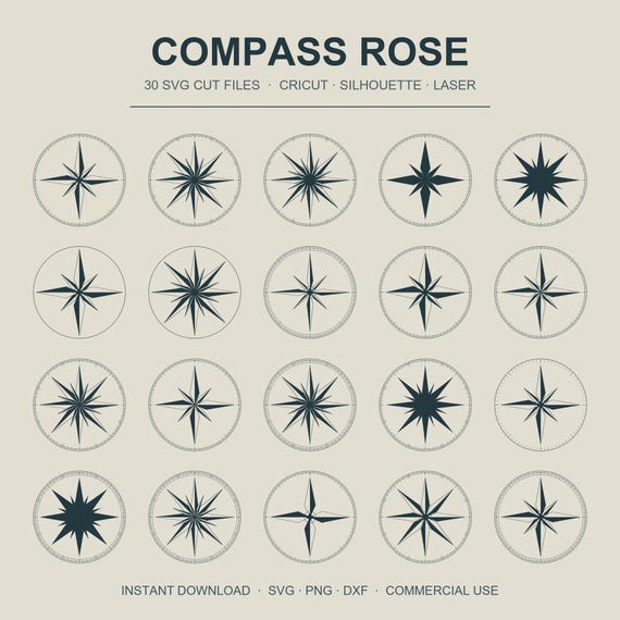 Compass Rose SVG Bundle
