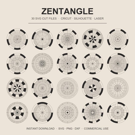 Zentangle SVG Bundle