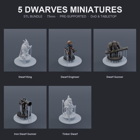 Dwarf Miniatures STL Bundle