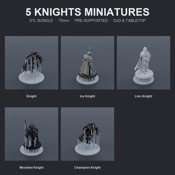 Knight Miniatures STL Bundle