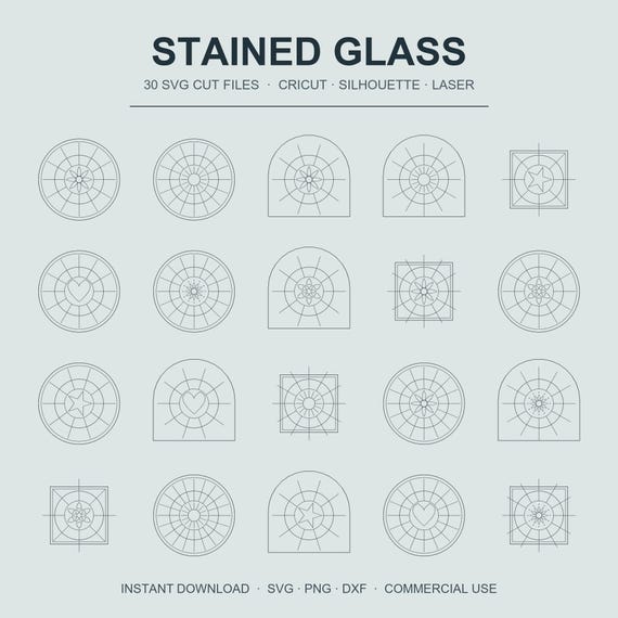 Stained Glass SVG Bundle