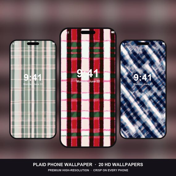 Plaid Phone Wallpaper