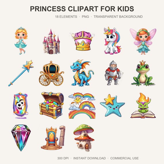 Princess Clipart for Kids