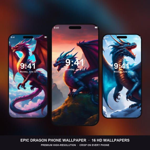 Epic Dragon Phone Wallpaper