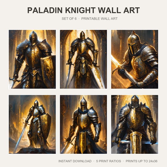 Paladin Knight Wall Art