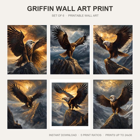 Griffin Wall Art Print
