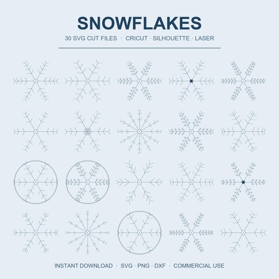 Snowflake SVG Bundle
