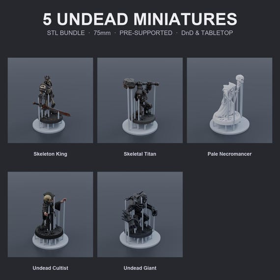 Undead & Necromancer STL Bundle