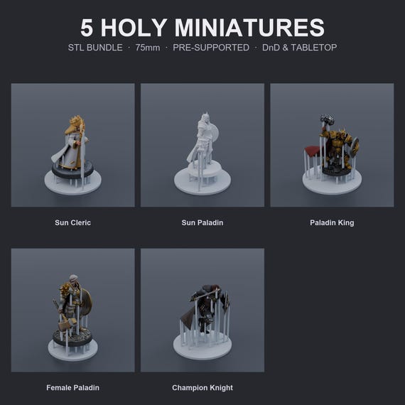 Holy Warriors STL Bundle