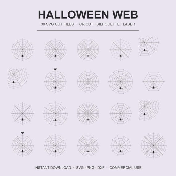 Halloween Spider Web SVG Bundle