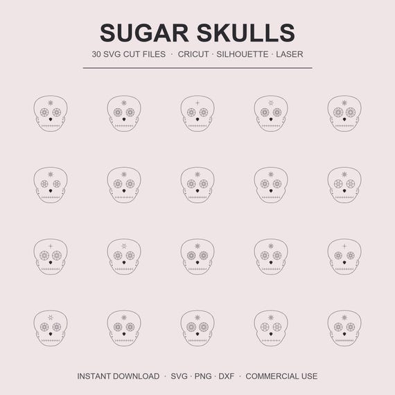 Sugar Skull SVG Bundle