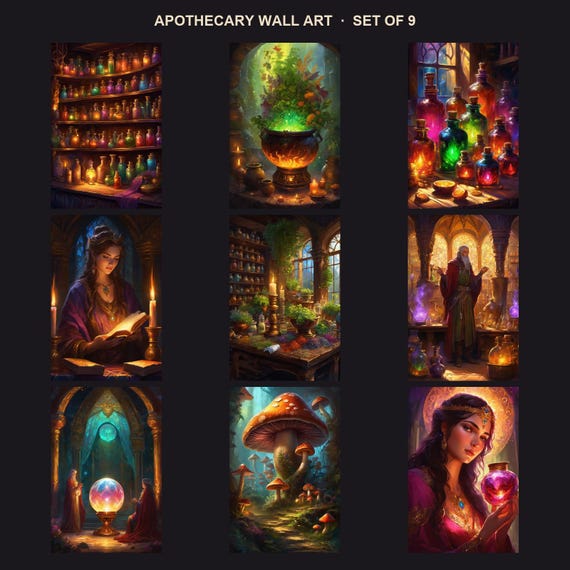 Apothecary Wall Art