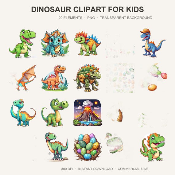 Dinosaur Clipart for Kids
