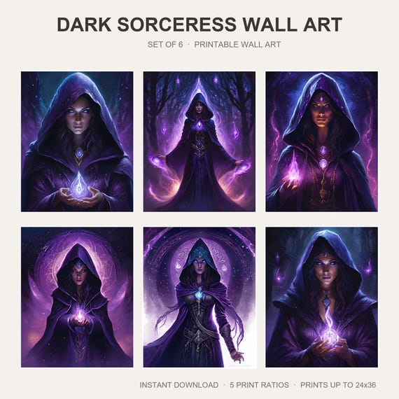 Dark Sorceress Wall Art
