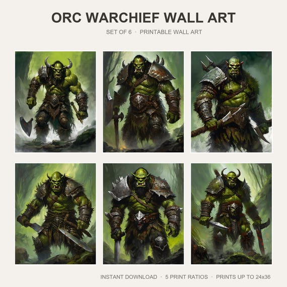 Orc Warchief Wall Art