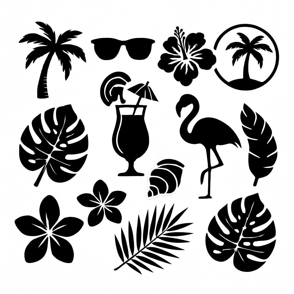 Tropical Paradise SVG Bundle for Cricut