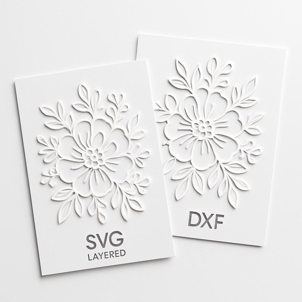 Layered Shadow Box SVG, Geometric Mandala DXF Files for Laser Cutting, 3D Wall Art, Instant Download