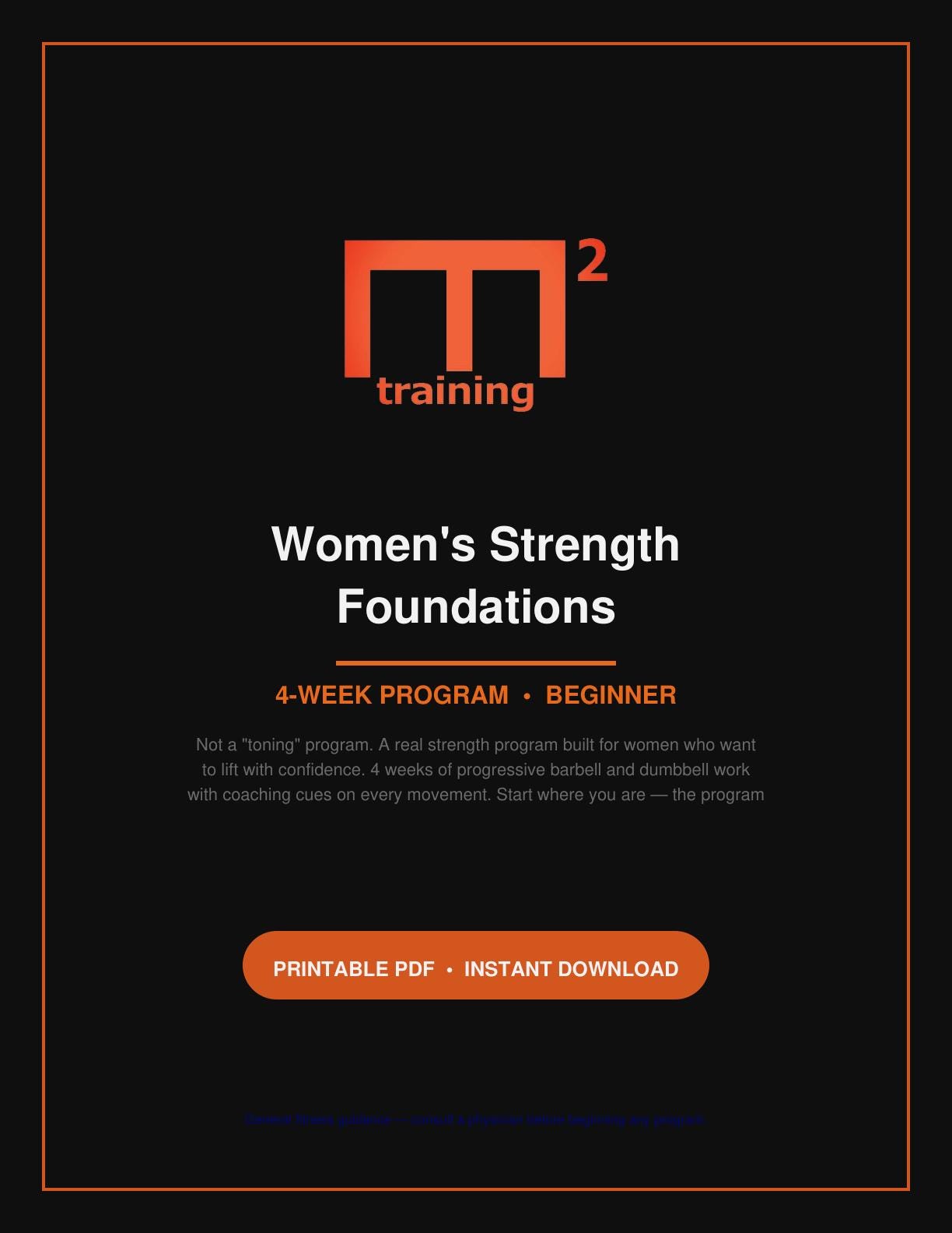 M2 Women's Strength Foundations