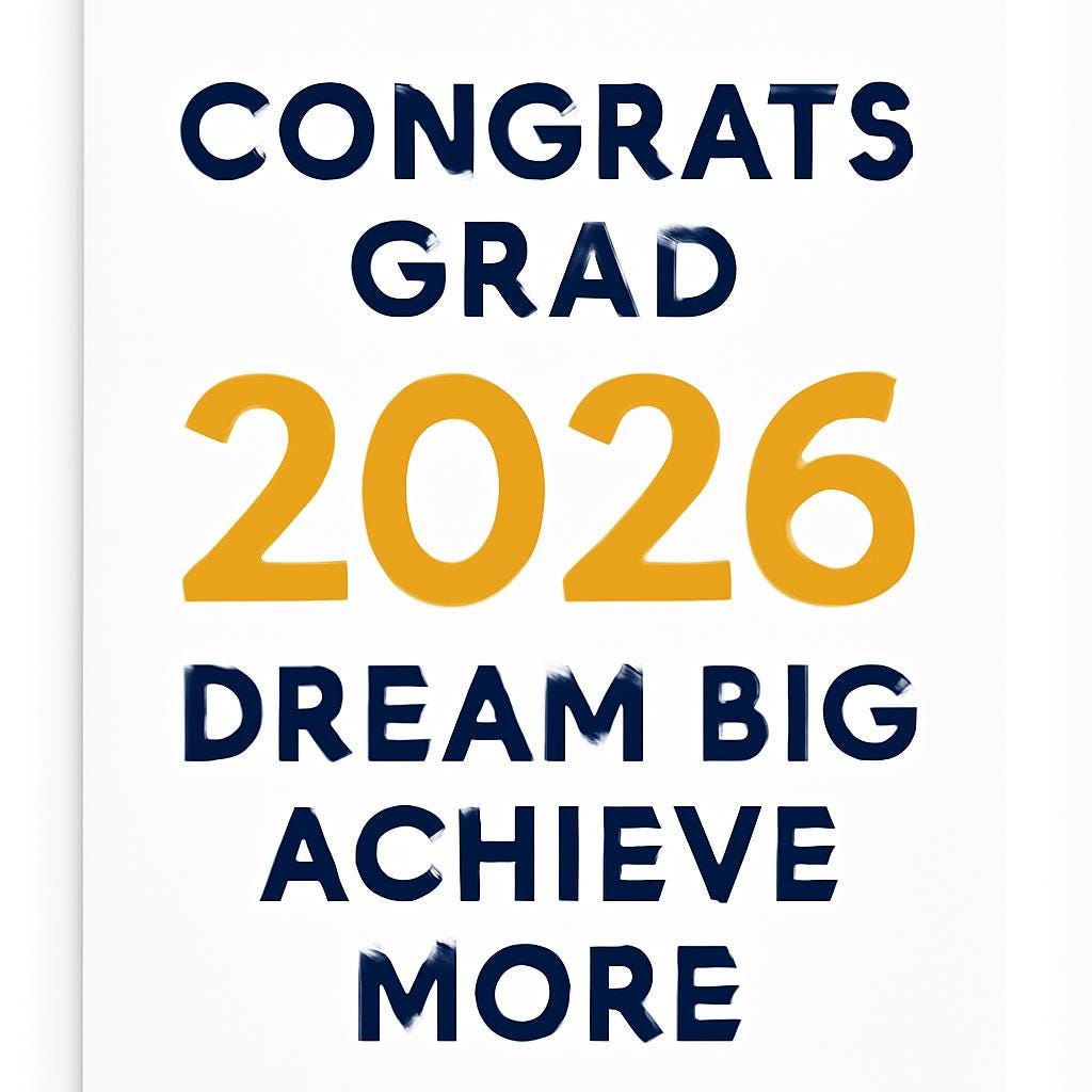 Class of 2026 Graduation Wall Art