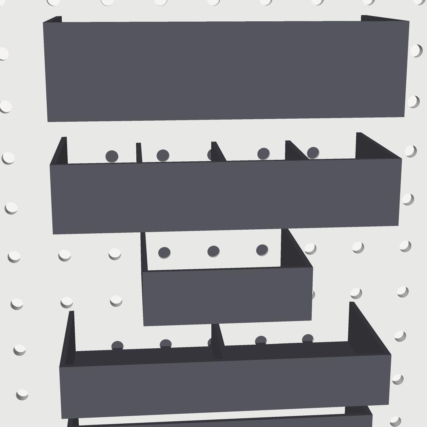 Drawer Organizer Tray STL Pack, 3D Print Files, Tool Box Trays, Garage Organization, Instant Download