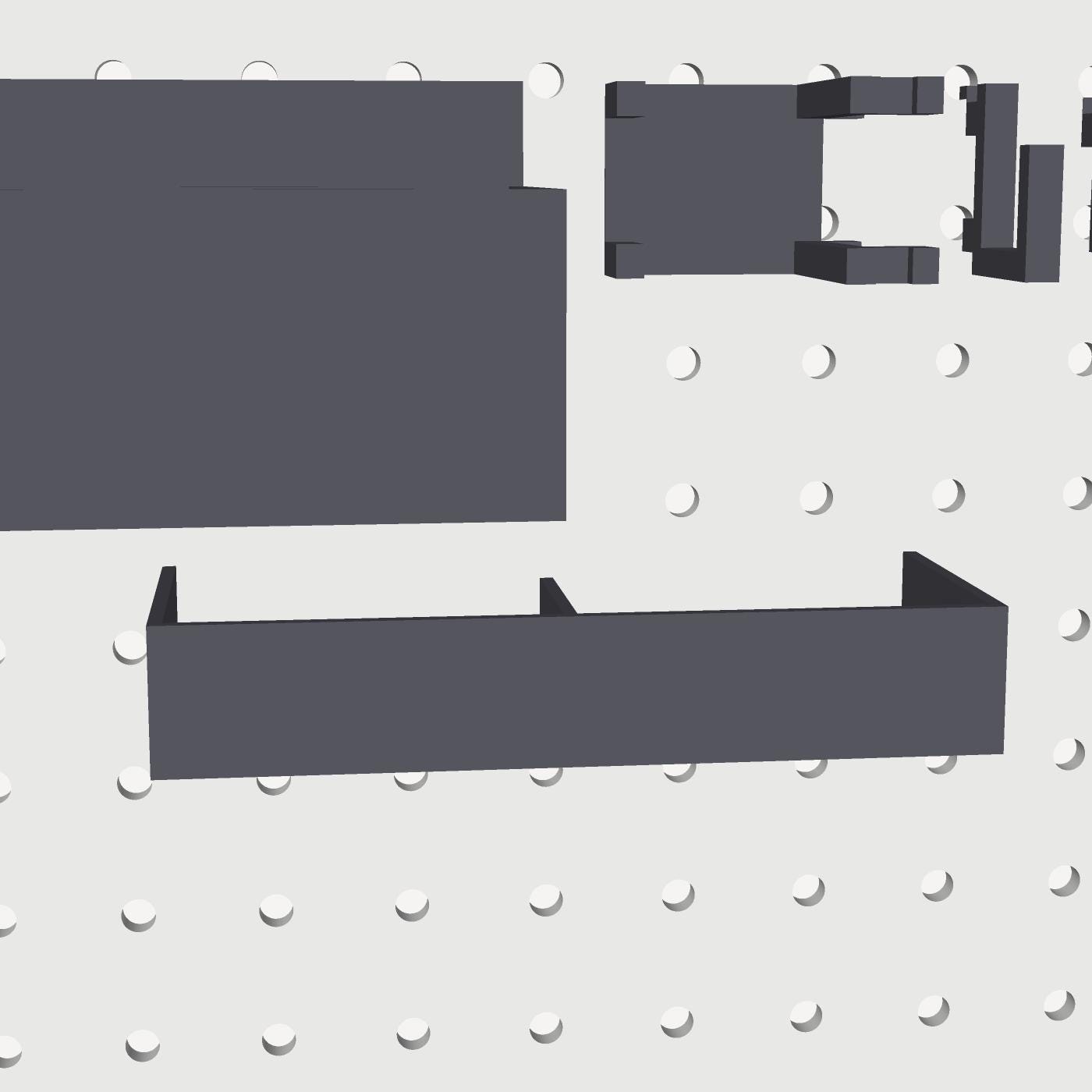 Safety Gear Station STL Pack, Pegboard 3D Print Files, Glasses Glove and Ear Pro Storage, Instant Download