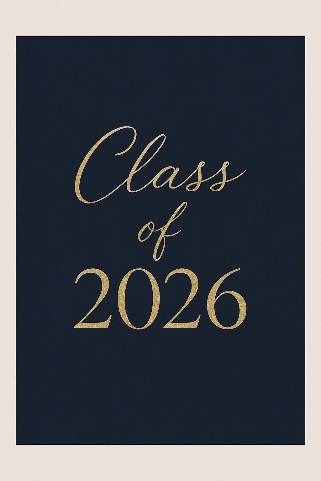 Class of 2026 Graduation Wall Art