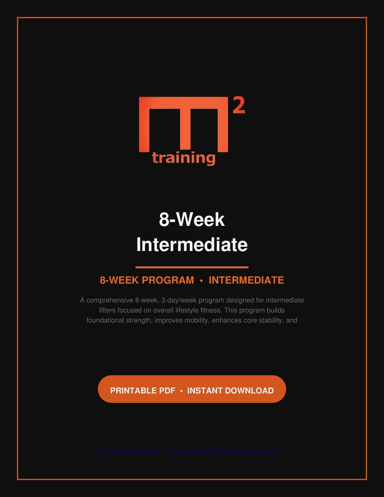 M2 8-Week Full Body Workout Plan