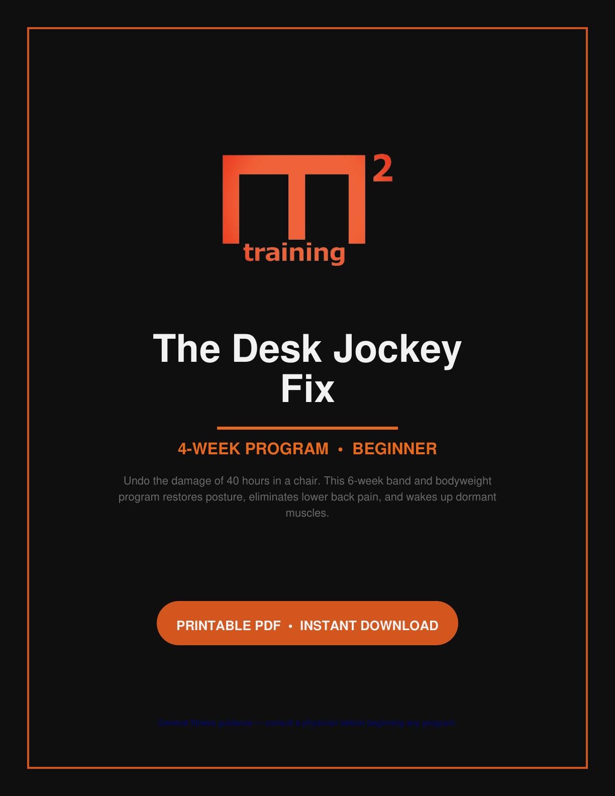M2 Desk Jockey Fix