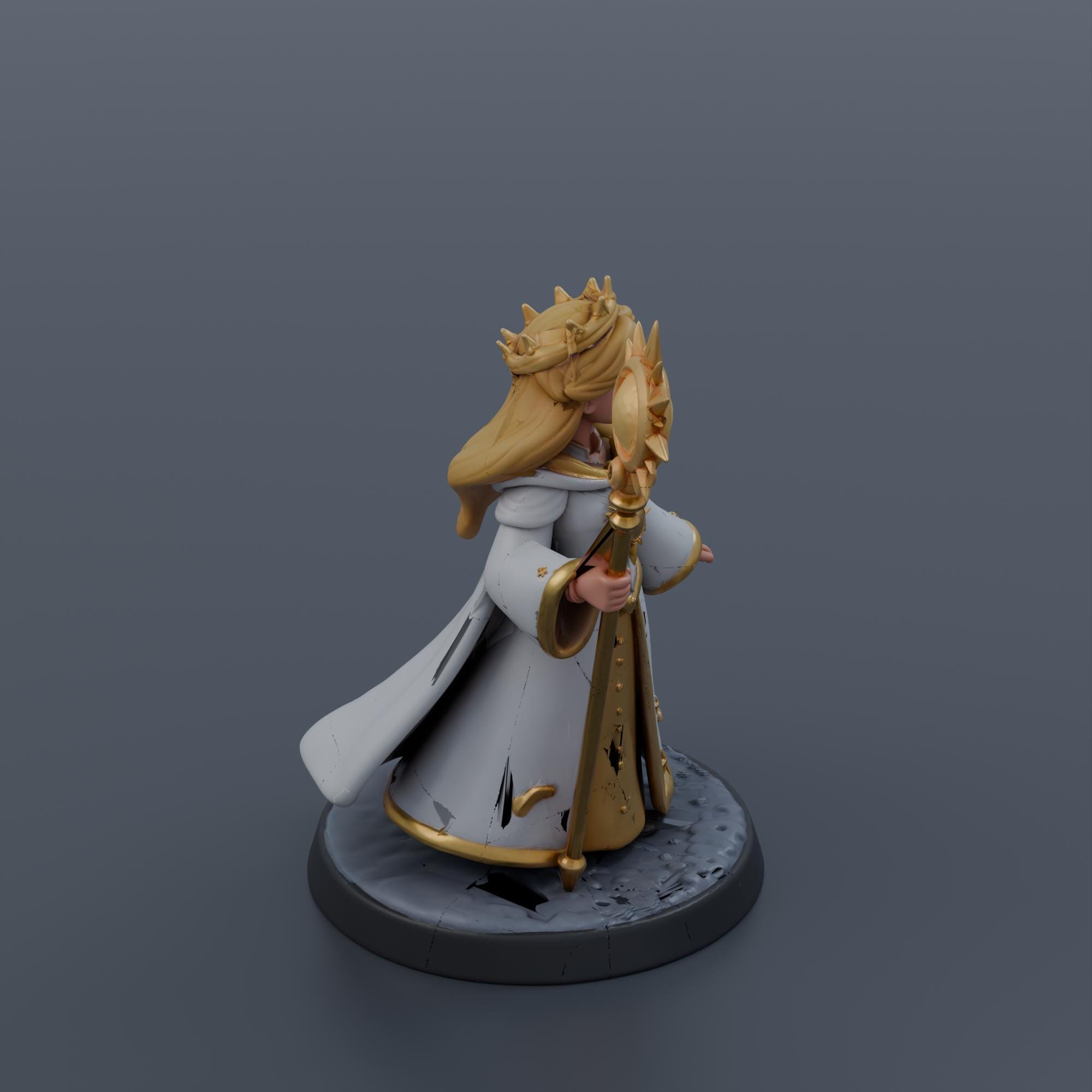 Sun Cleric Miniature STL