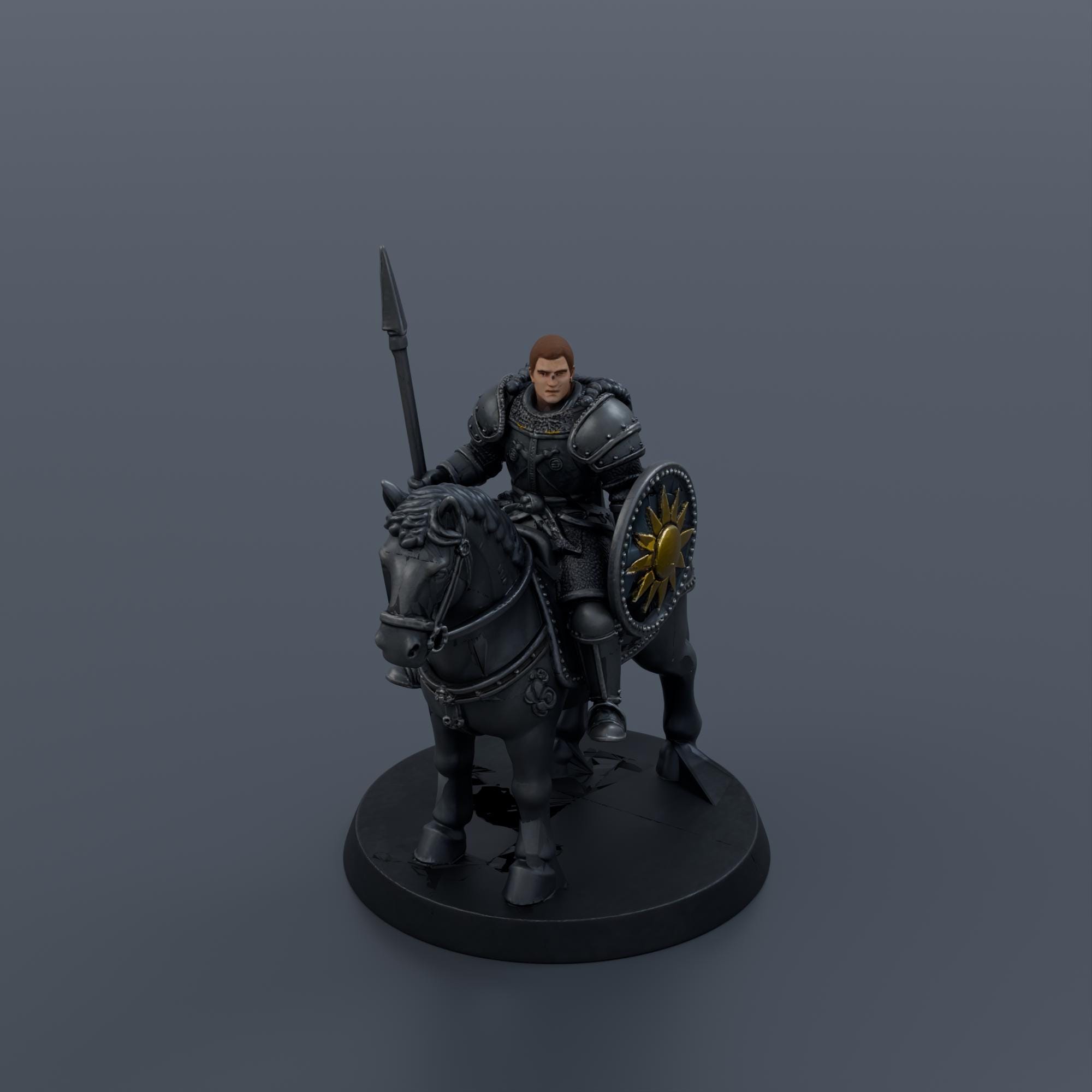 Mounted Knight Miniature STL