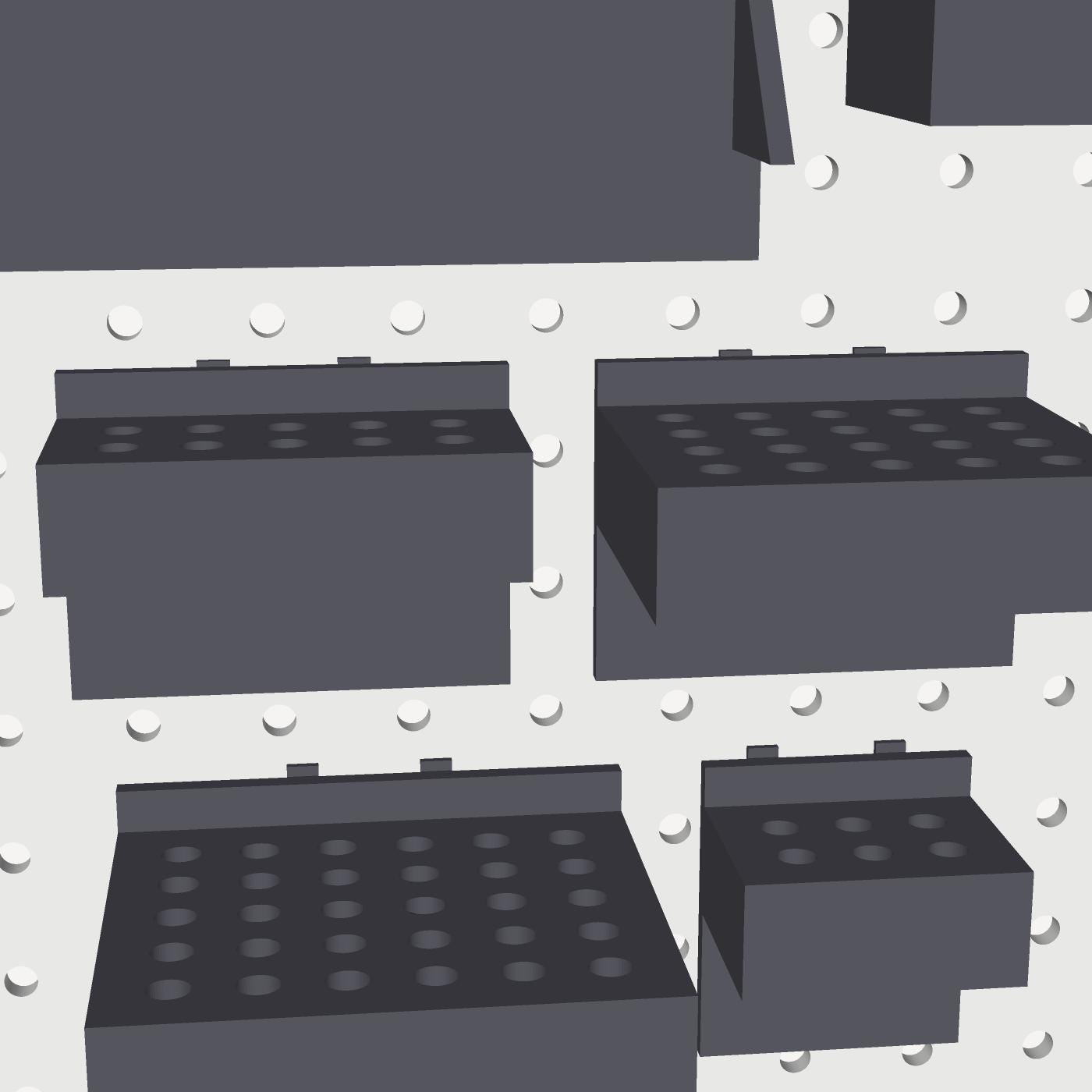Hex Bit Holder STL Pack, 1-4 Inch Bit Organizer 3D Print Files, Pegboard, Instant Download