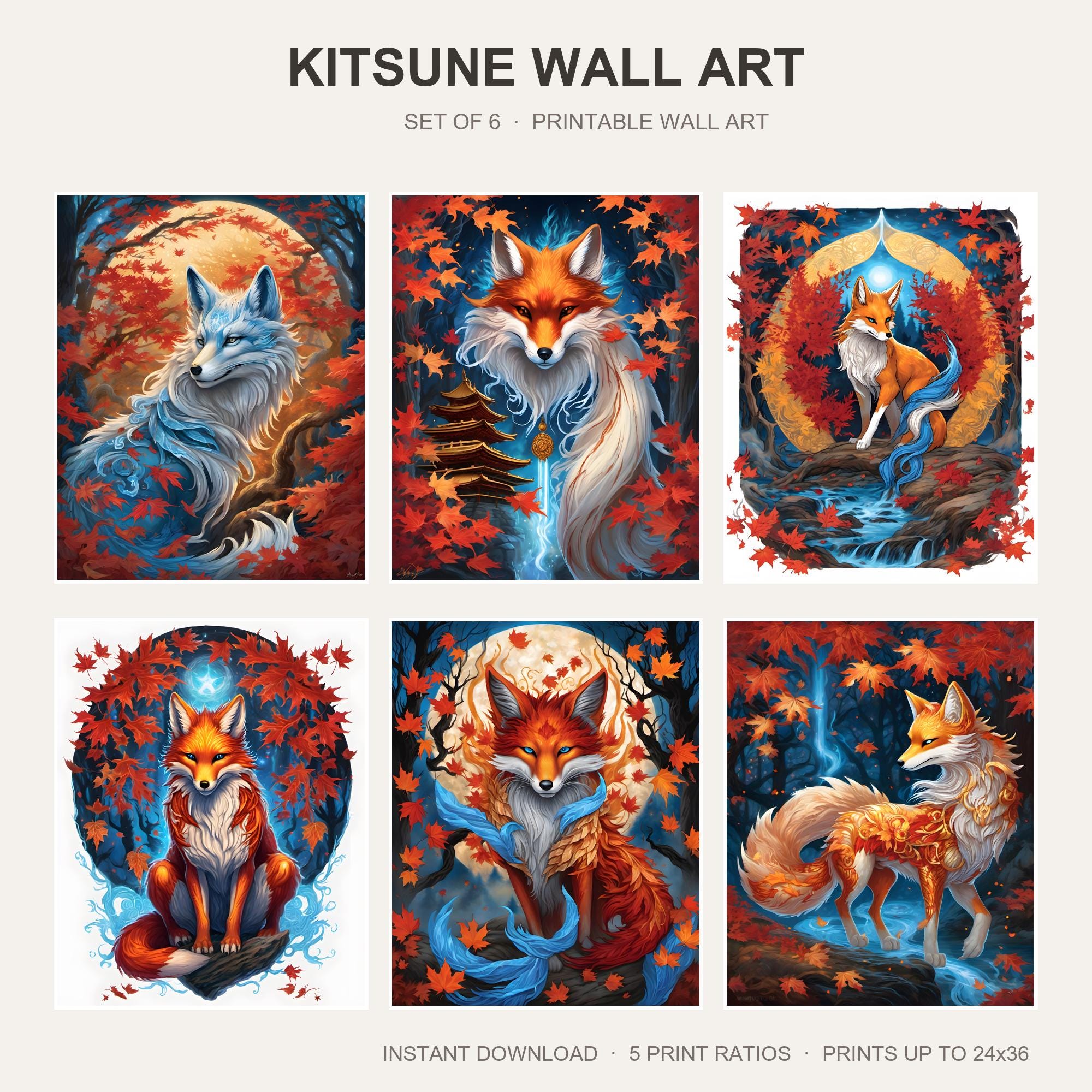 Kitsune Wall Art
