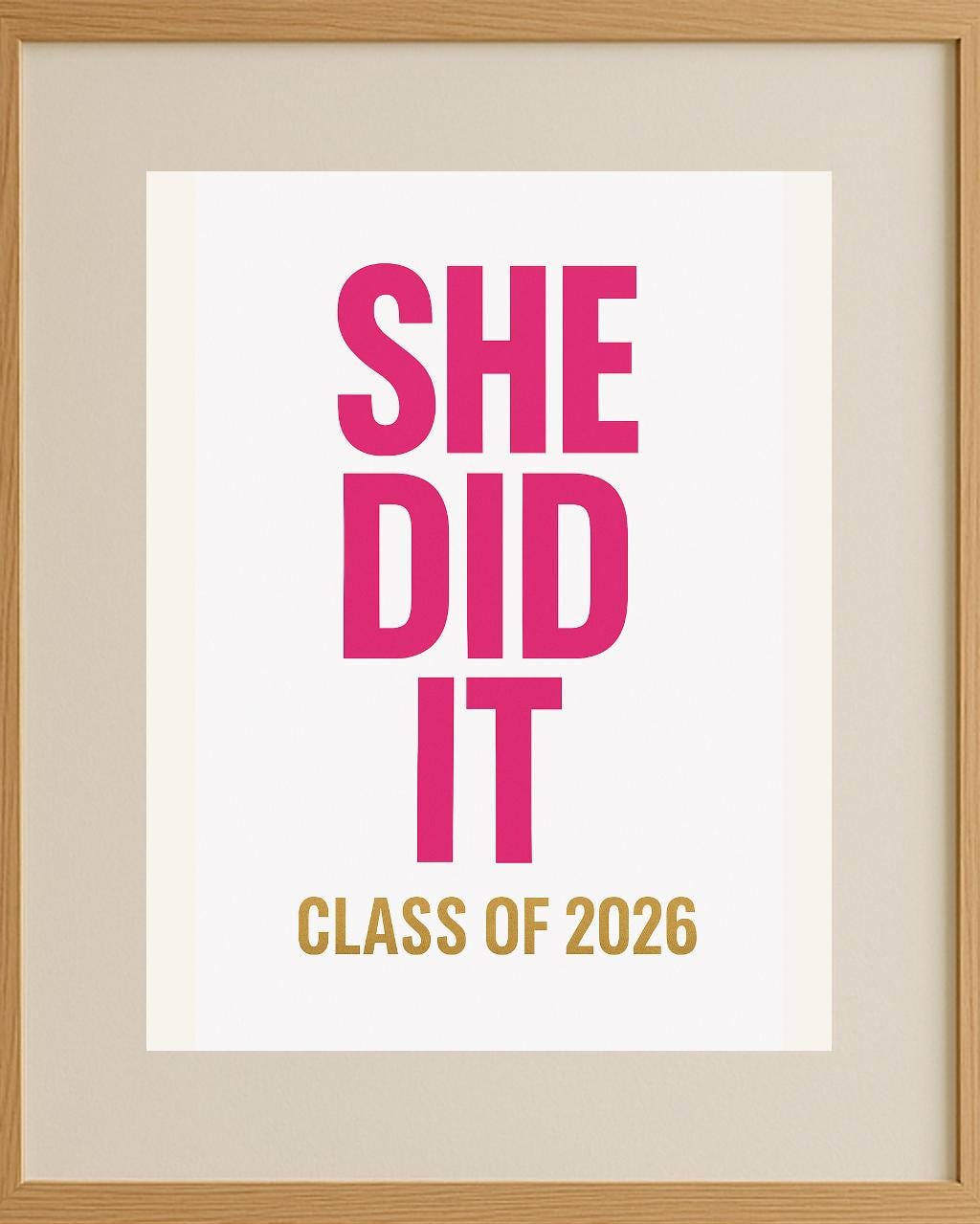 Class of 2026 Graduation Wall Art