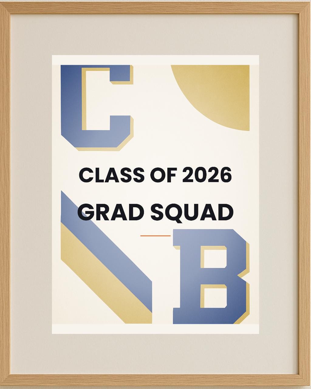 Class of 2026 Graduation Wall Art