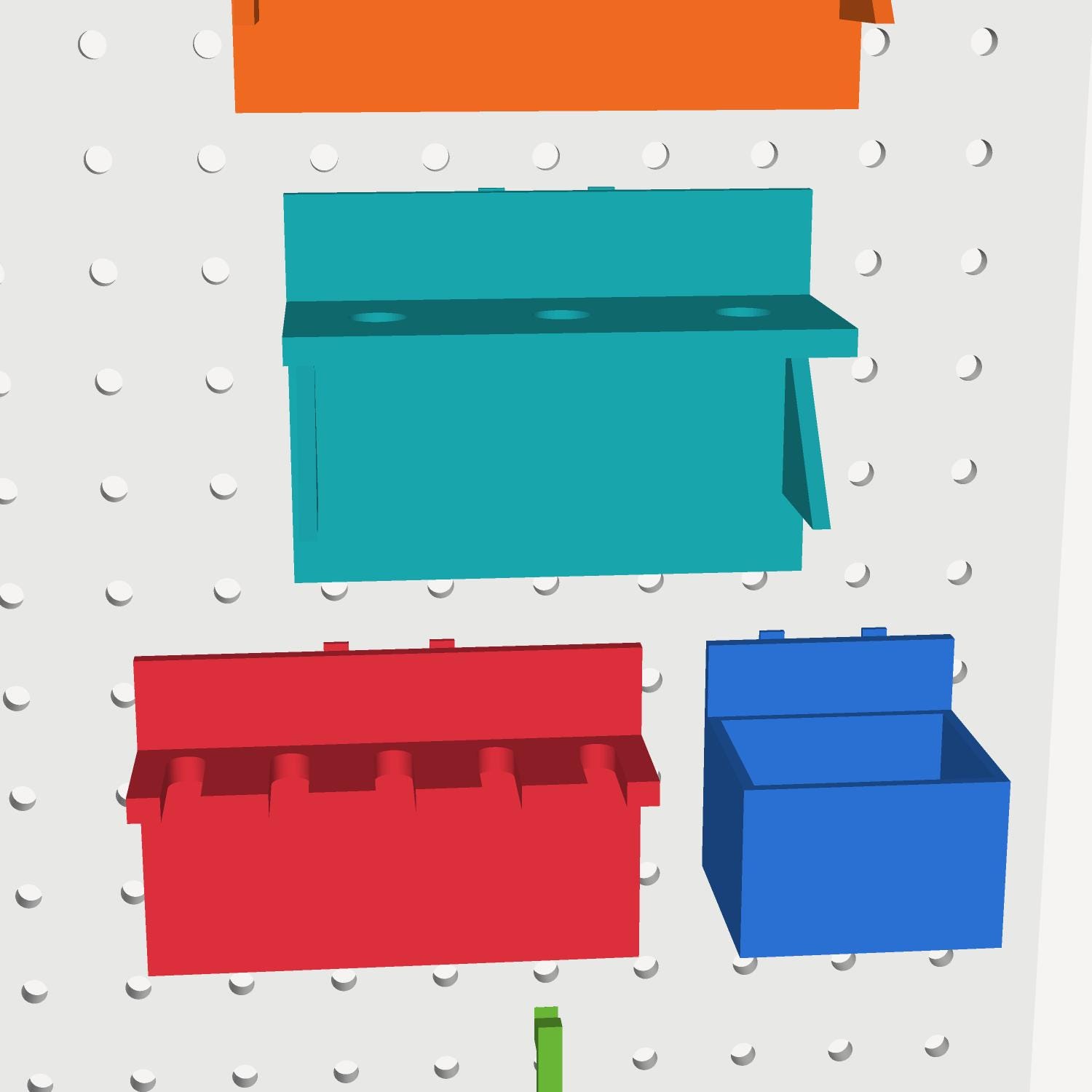 Chisel and File Rack STL Pack, Pegboard 3D Print Files, Woodworking Tool Organizer, Instant Download