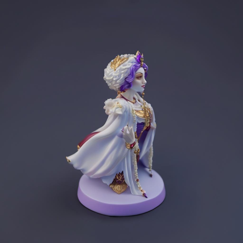 Nordic Princess STL File - Fantasy Tabletop Miniature 28mm Wargaming 3D Print