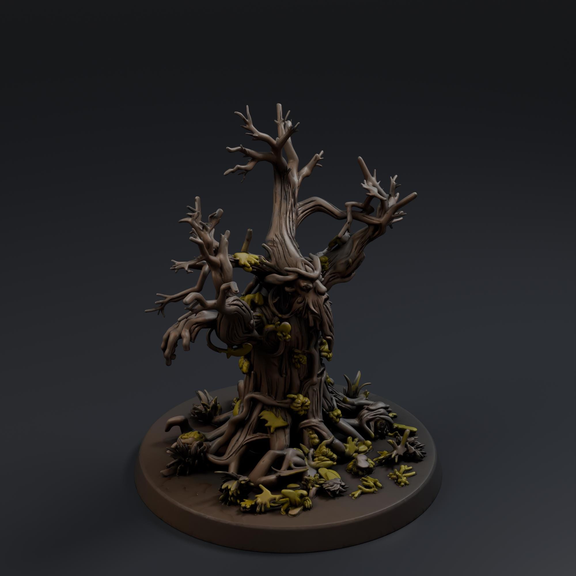 Treant 1 STL File - Fantasy Tabletop Miniature 28mm Wargaming 3D Print