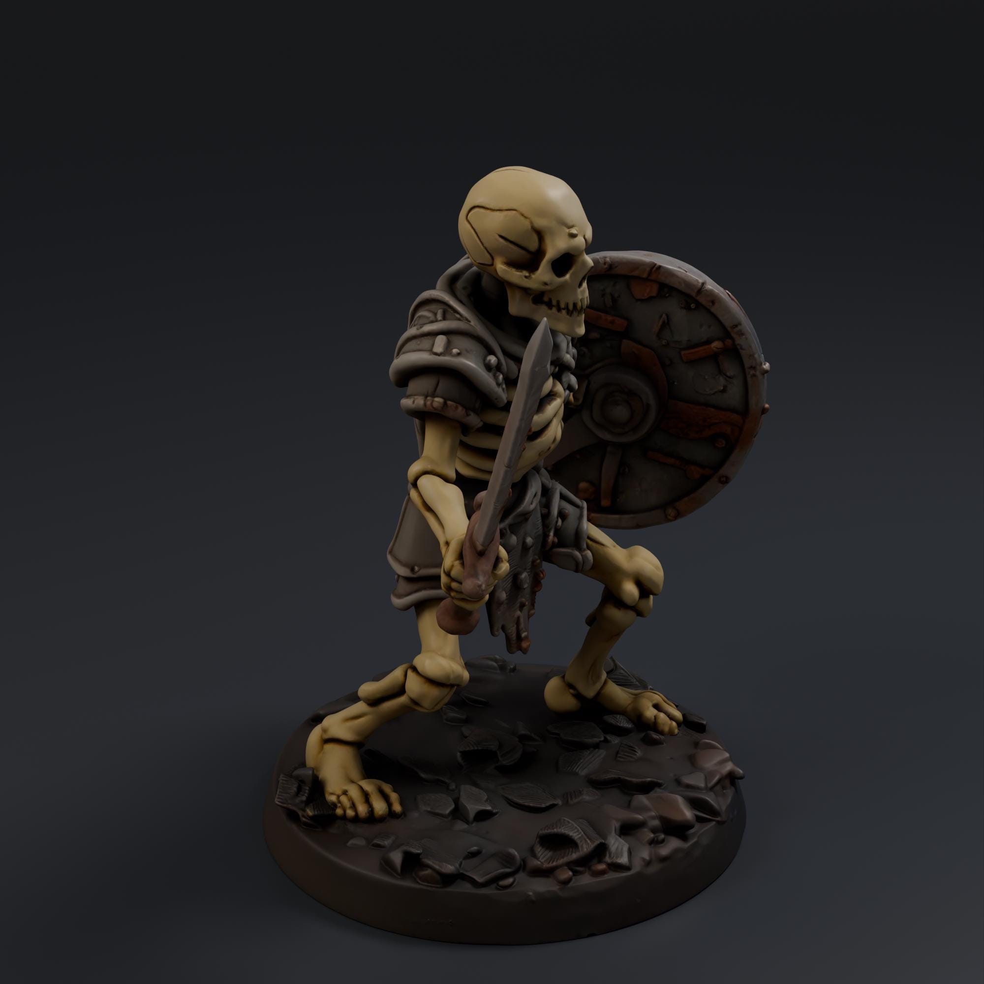 Undead Skeleton Warrior 1 STL File - Fantasy Tabletop Miniature 28mm Wargaming 3D Print