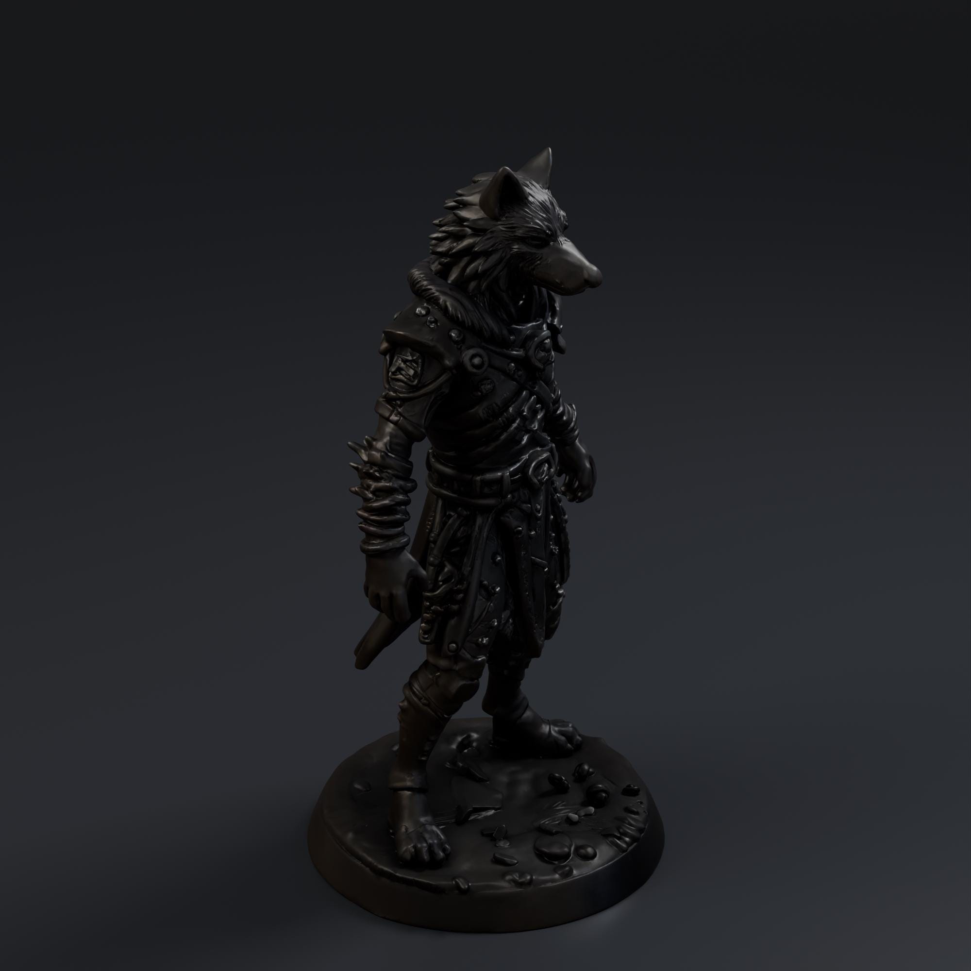 Werewolf 1 STL File - Fantasy Tabletop Miniature 28mm Wargaming 3D Print