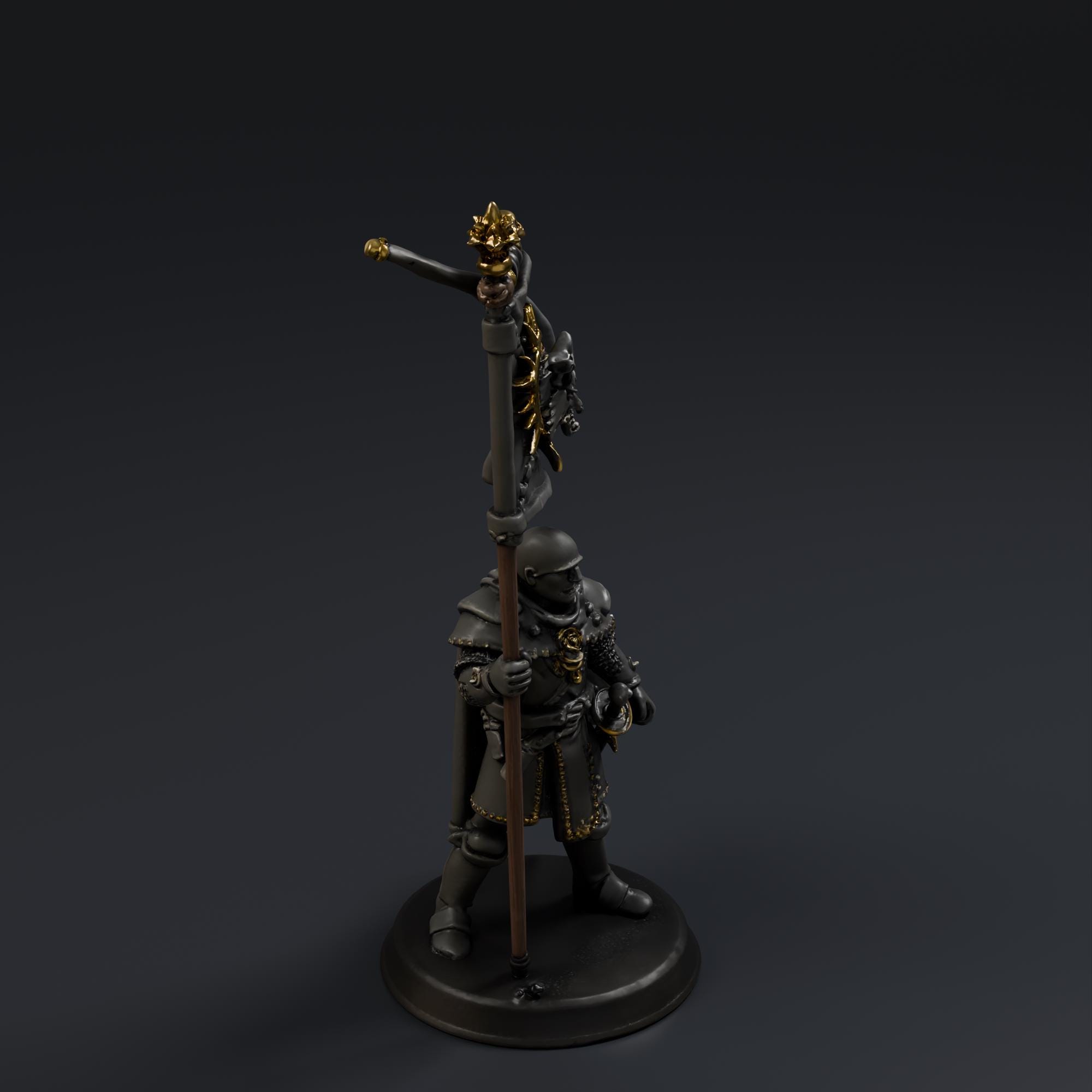 Medieval Knight 5 STL File - Fantasy Tabletop Miniature 28mm Wargaming 3D Print