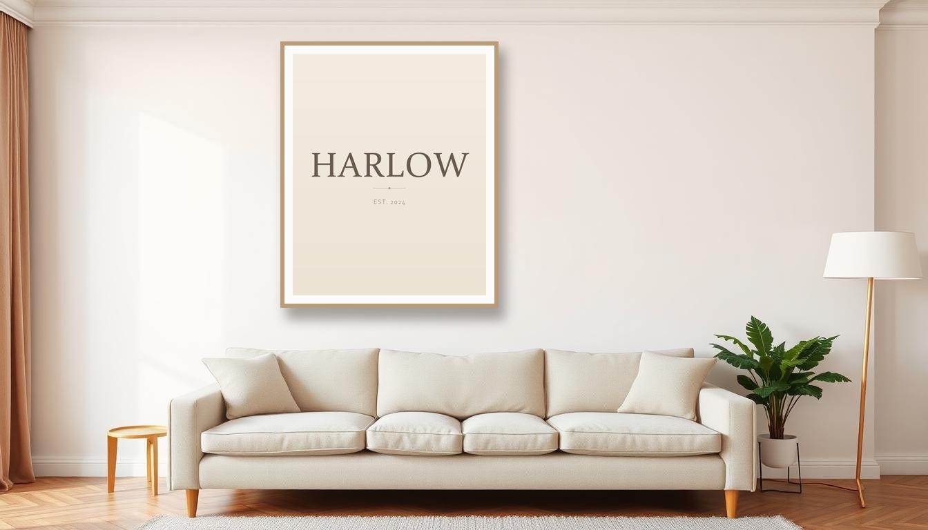 Personalized Name Sign Printable, Custom Boho Neutral Name Wall Art, Boho Name Sign Digital Download, Any Name