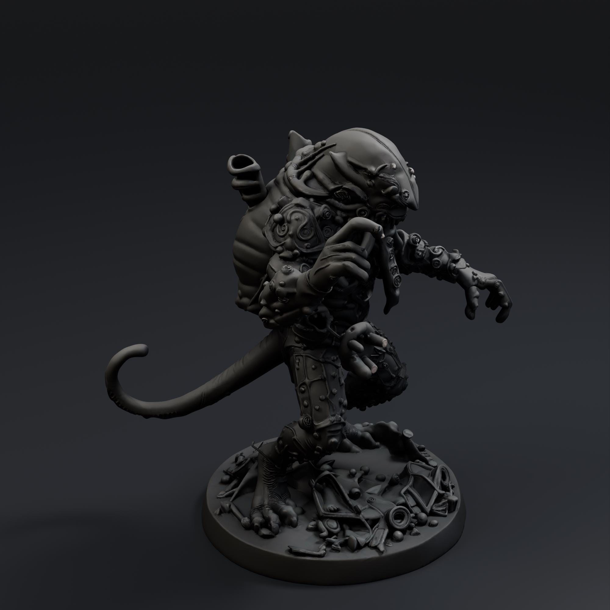 Tentacled Eldritch Monster 4 STL File - Fantasy Tabletop Miniature 28mm Wargaming 3D Print